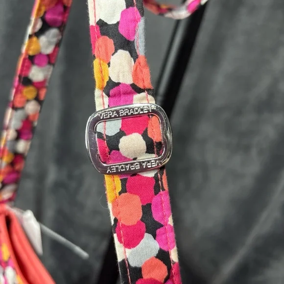 Vera Bradley Pixie Confetti Carry All Crossbody Hipster Purse Lightly Used - Picture 13 of 16